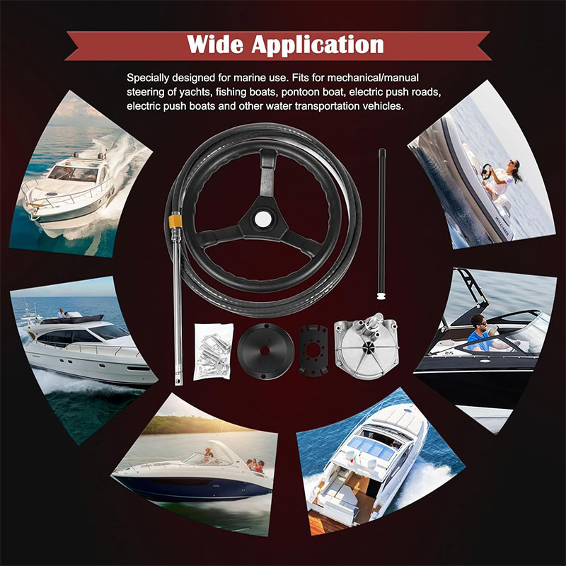 Boats Steering System, 15 Feet - огляд і ціна Fishing Boat Steering Wheel